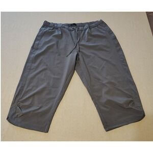 Lee Active Performance Capris Gray‎ Drawstring Waist Women's Size Medium GG